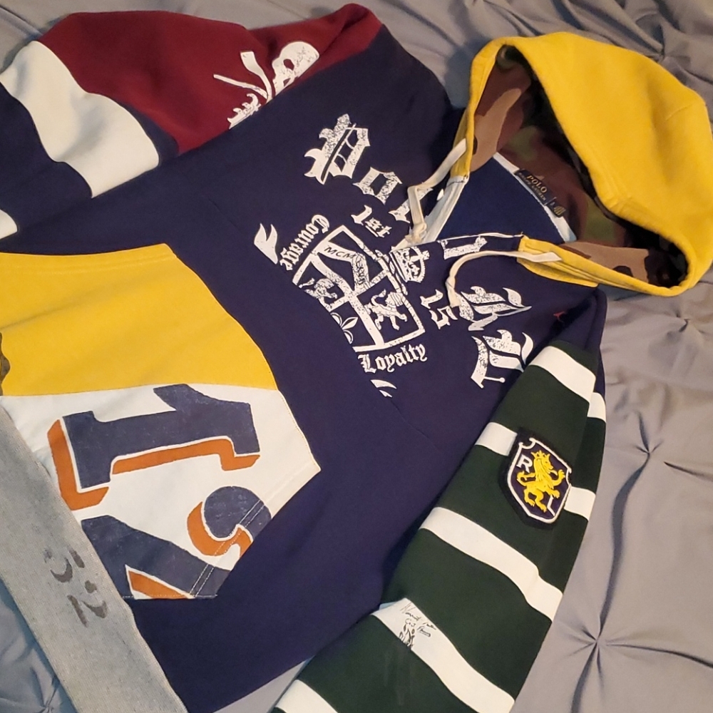 Mens large polo hoodie